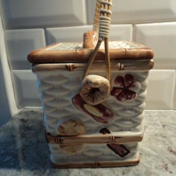 vintage cookie jar "cookies all over" Japan - Picture 3 of 10